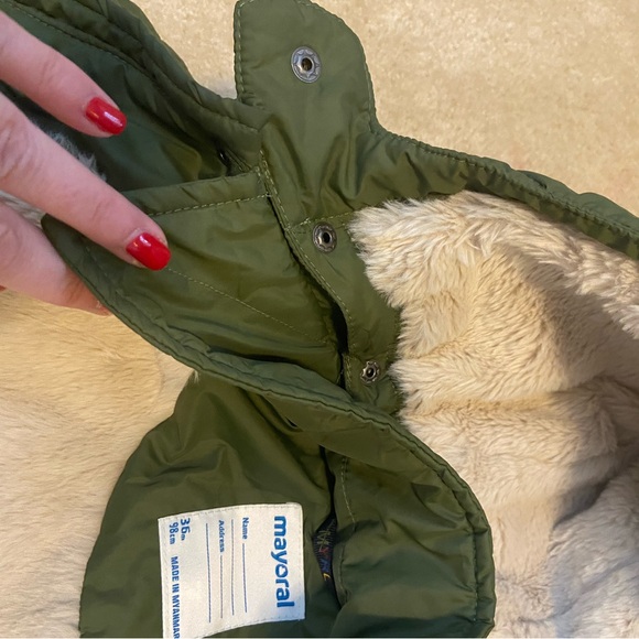 Mayoral Green Quilted Extra Warm Winter Coat - Picture 5 of 9